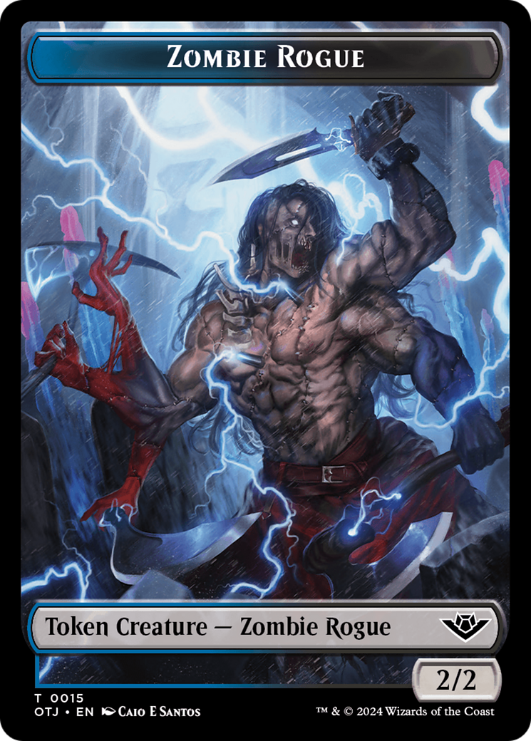 Zombie Rogue // Plot Double-Sided Token [Outlaws of Thunder Junction Tokens] | Devastation Store