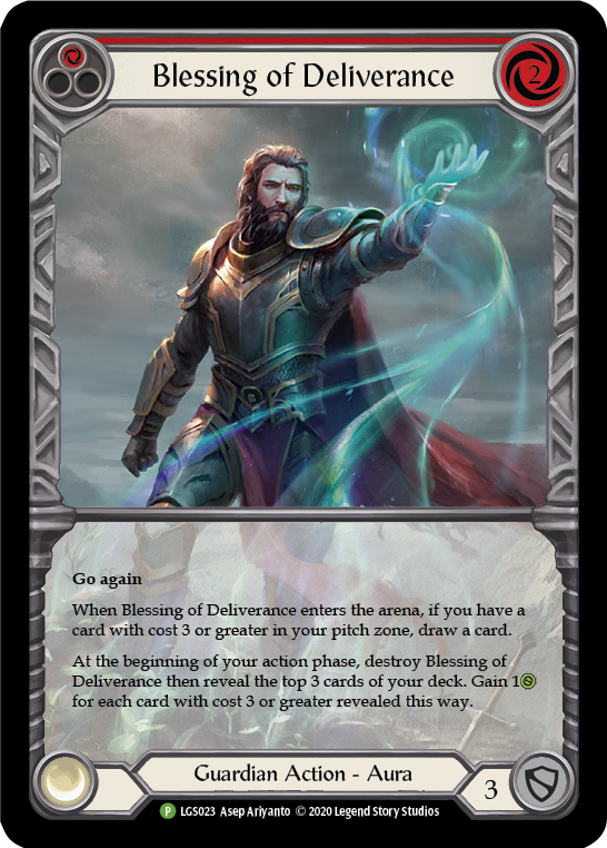 Blessing of Deliverance (Red) [LGS023] (Promo)  Rainbow Foil | Devastation Store