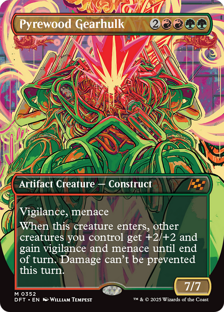 Pyrewood Gearhulk (Borderless) [Aetherdrift] | Devastation Store