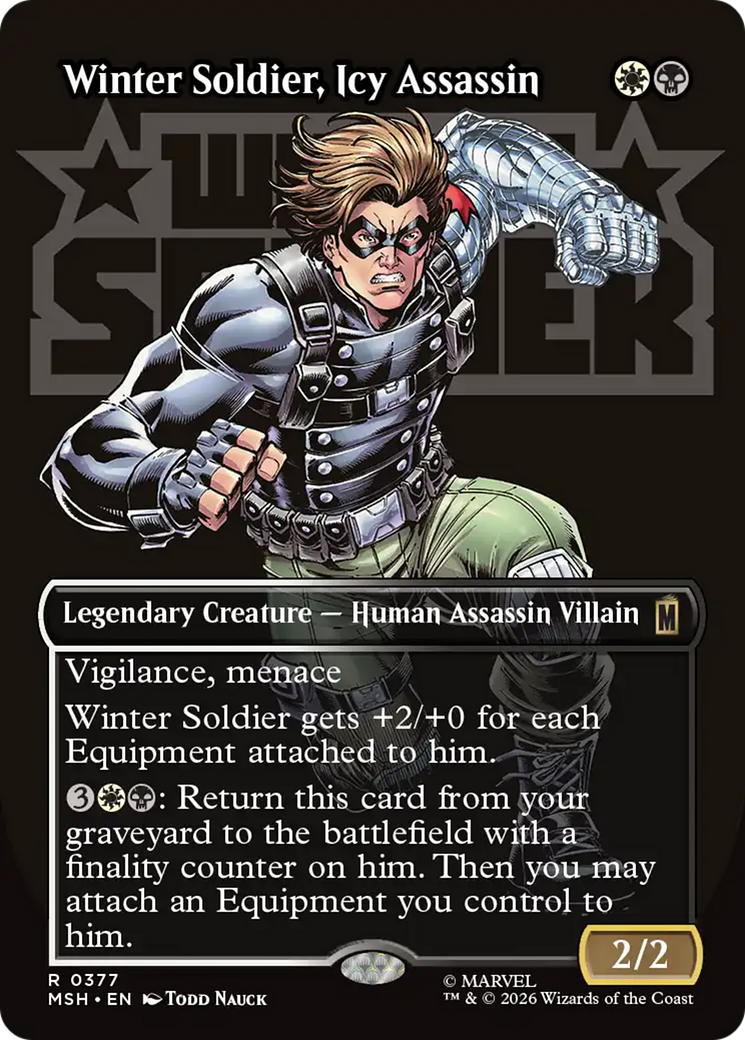 Winter Soldier, Icy Assassin (Borderless) [Marvel Super Heroes] | Devastation Store