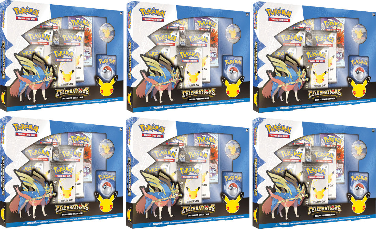Celebrations: 25th Anniversary - Deluxe Pin Collection Case (Zacian LV. X) | Devastation Store