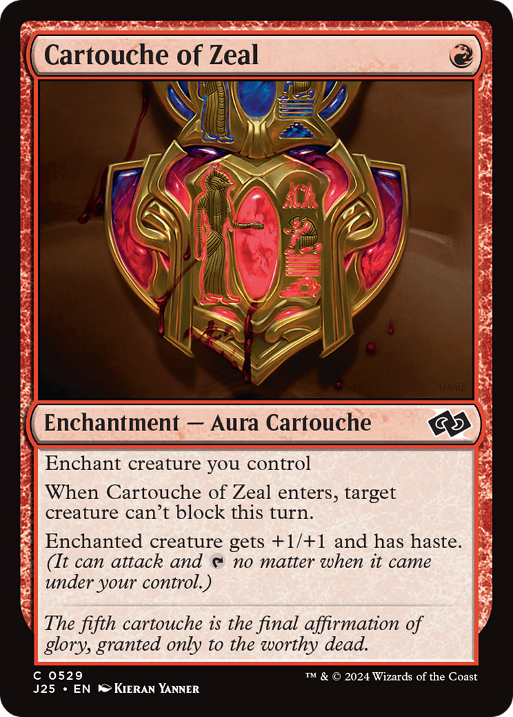 Cartouche of Zeal [Foundations Jumpstart] | Devastation Store