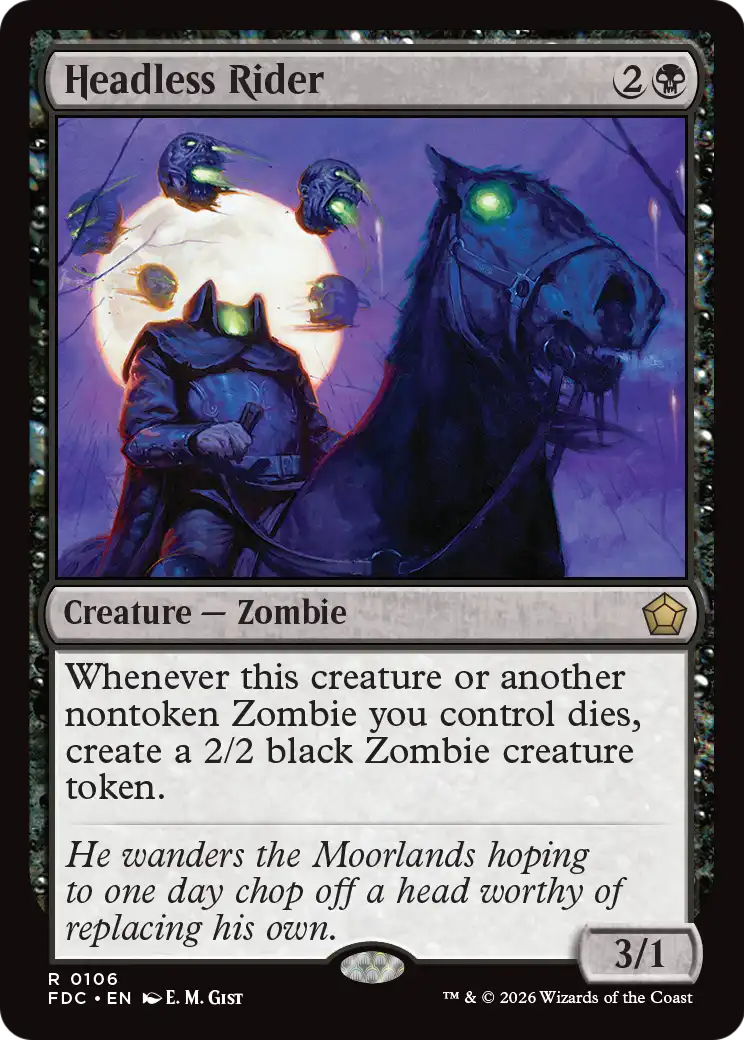 Headless Rider [Foundations Commander] | Devastation Store