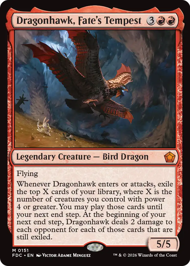 Dragonhawk, Fate's Tempest [Foundations Commander] | Devastation Store