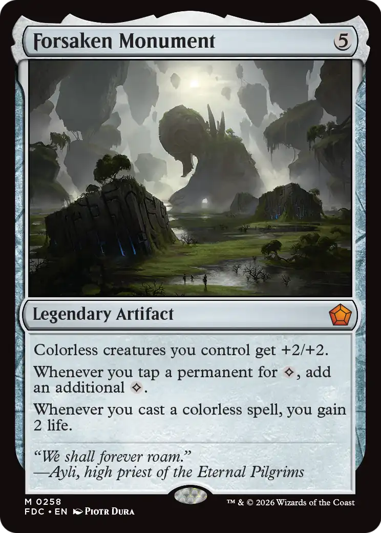 Forsaken Monument [Foundations Commander] | Devastation Store