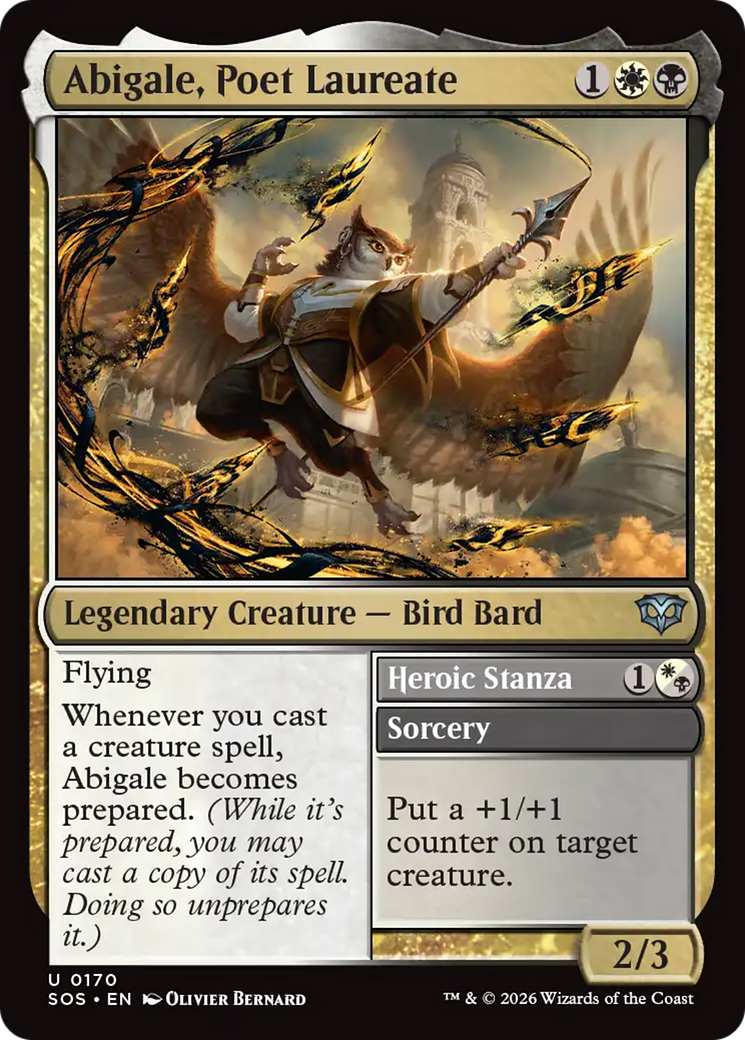 Abigale, Poet Laureate [Secrets of Strixhaven] | Devastation Store