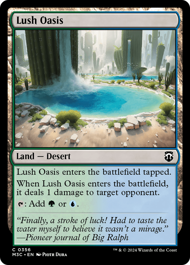 Lush Oasis (Ripple Foil) [Modern Horizons 3 Commander] | Devastation Store