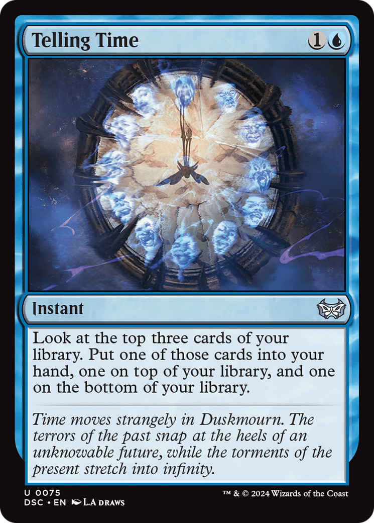 Telling Time [Duskmourn: House of Horror Commander] | Devastation Store