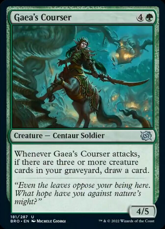 Gaea's Courser [The Brothers' War] | Devastation Store