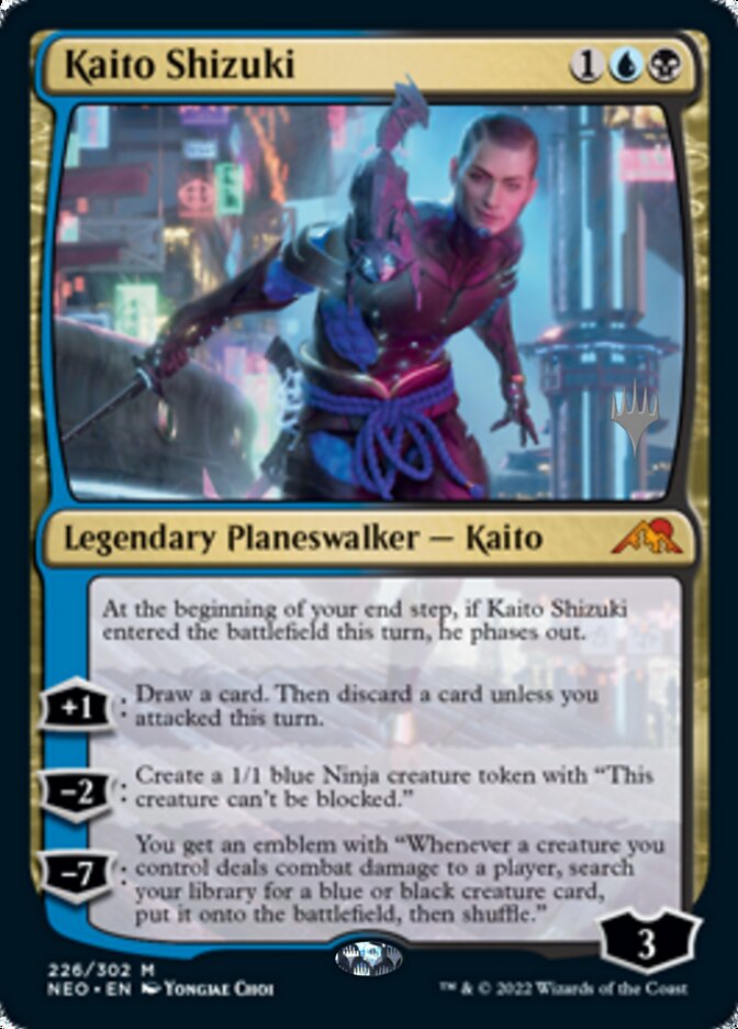 Kaito Shizuki (Promo Pack) [Kamigawa: Neon Dynasty Promos] | Devastation Store