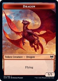 Dragon // Thopter Double-sided Token [Kaldheim Commander Tokens] | Devastation Store