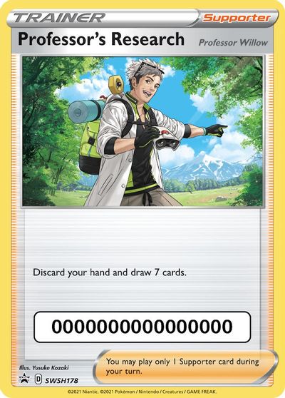 Professor's Research (SWSH178) (Pokemon Go Code) [Sword & Shield: Black Star Promos] | Devastation Store