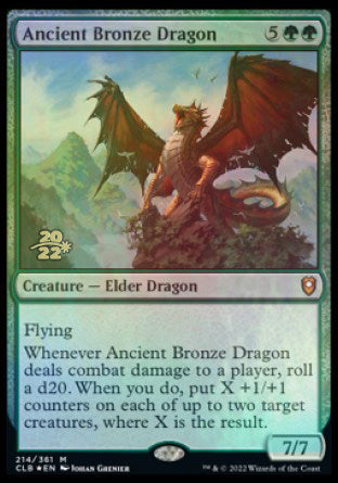 Ancient Bronze Dragon [Commander Legends: Battle for Baldur's Gate Prerelease Promos] | Devastation Store