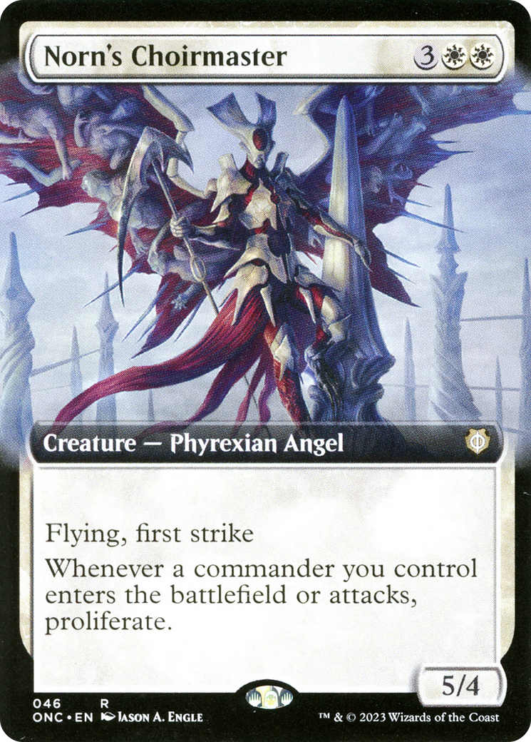 Norn's Choirmaster (Extended Art) [Phyrexia: All Will Be One Commander] | Devastation Store