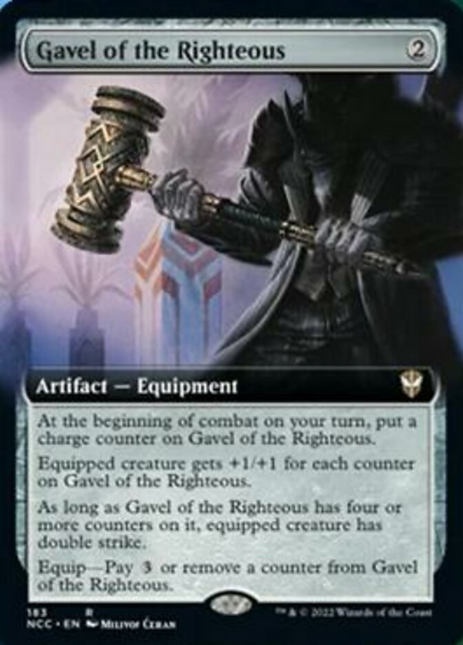Gavel of the Righteous (Extended Art) [Streets of New Capenna Commander] | Devastation Store