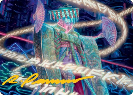 Satsuki, the Living Lore Art Card (Gold-Stamped Signature) [Kamigawa: Neon Dynasty Art Series] | Devastation Store