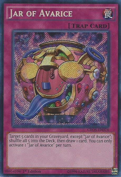 Jar of Avarice [CROS-EN074] Secret Rare | Devastation Store