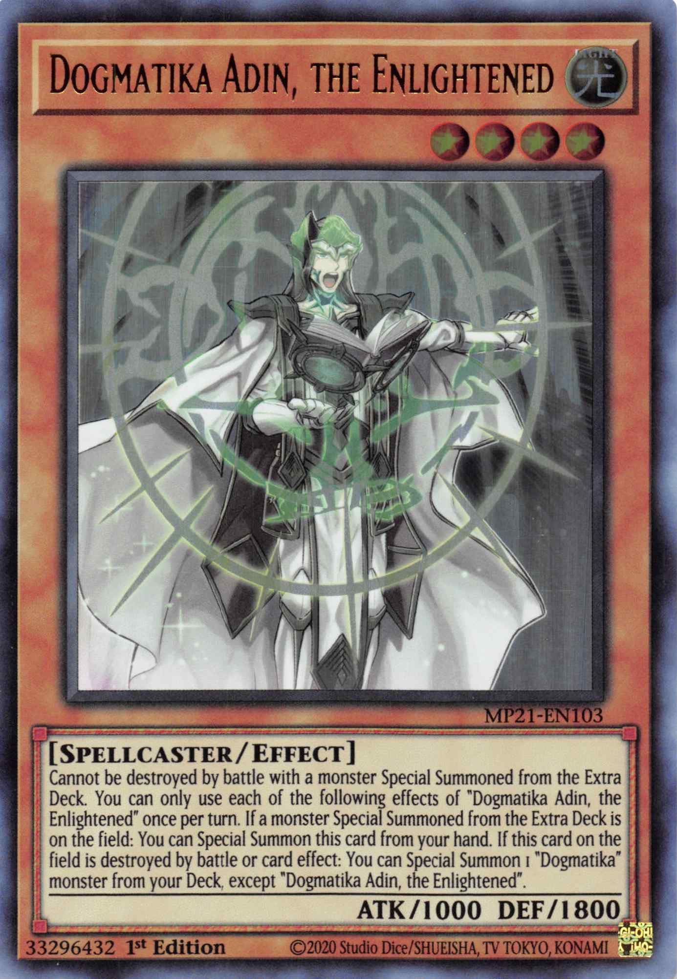 Dogmatika Adin, the Enlightened [MP21-EN103] Ultra Rare | Devastation Store