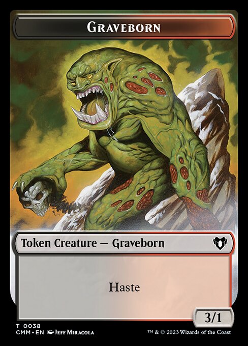 Treasure // Graveborn Double-Sided Token [Commander Masters Tokens] | Devastation Store