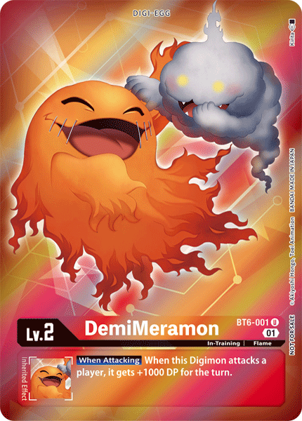 DemiMeramon [BT6-001] (Alternative Art - Box Topper) [Double Diamond] | Devastation Store