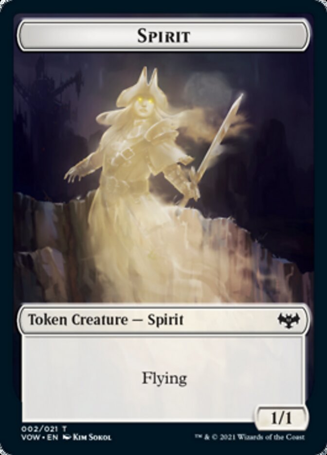 Insect // Spirit (002) Double-sided Token [Innistrad: Crimson Vow Tokens] | Devastation Store