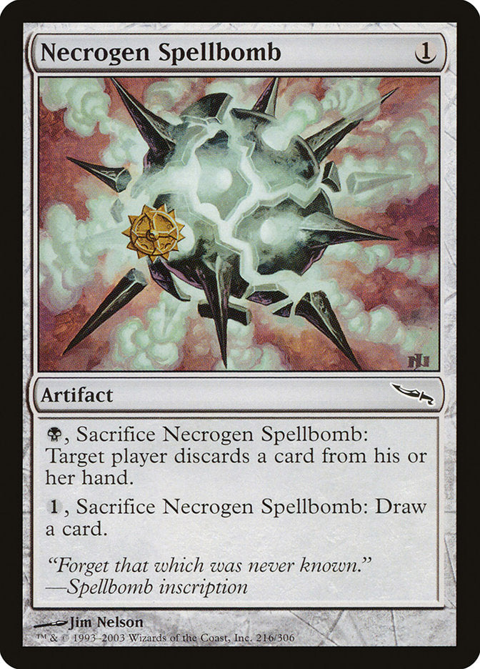 Necrogen Spellbomb [Mirrodin] - Devastation Store | Devastation Store