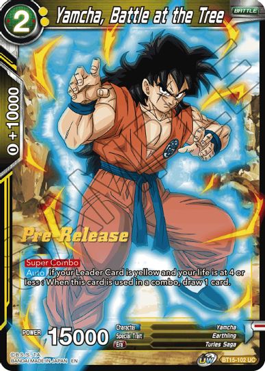 Yamcha, Battle at the Tree (BT15-102) [Saiyan Showdown Prerelease Promos] | Devastation Store