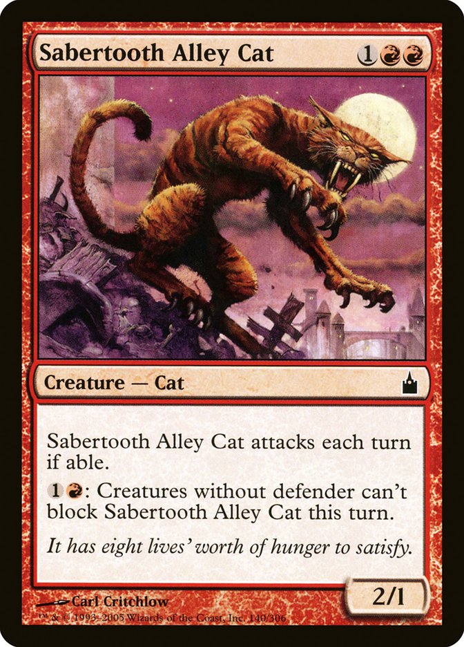 Sabertooth Alley Cat [Ravnica: City of Guilds] | Devastation Store