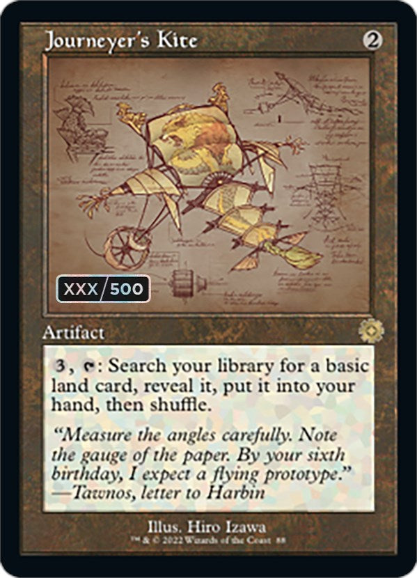 Journeyer's Kite (Retro Schematic) (Serial Numbered) [The Brothers' War Retro Artifacts] | Devastation Store