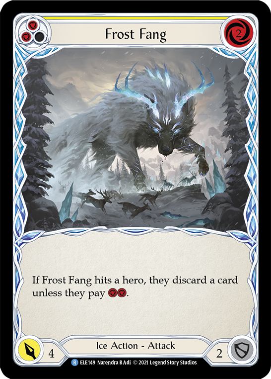 Frost Fang (Yellow) [ELE149] (Tales of Aria)  1st Edition Rainbow Foil | Devastation Store