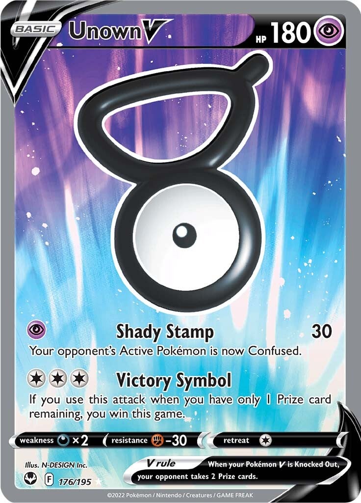 Unown V (176/195) [Sword & Shield: Silver Tempest] | Devastation Store