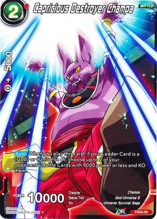 Capricious Destroyer Champa [EX03-06] | Devastation Store