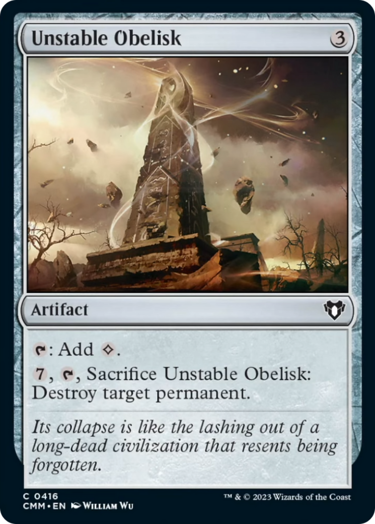 Unstable Obelisk [Commander Masters] | Devastation Store