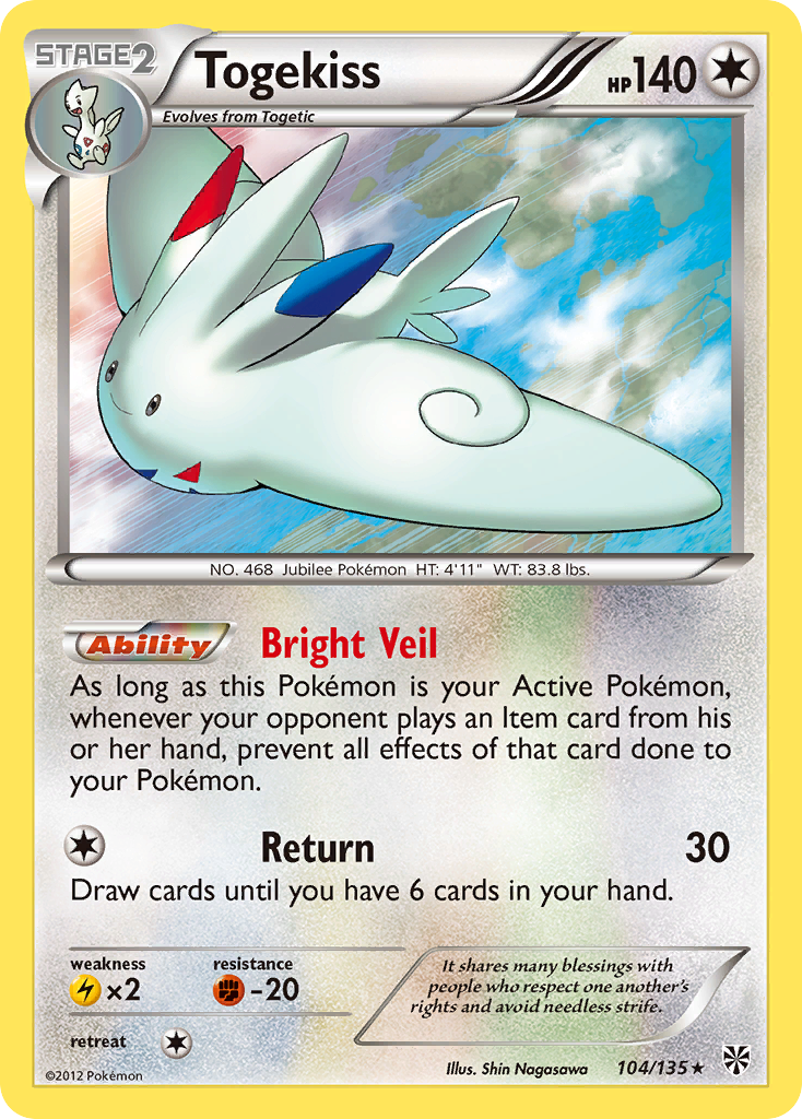 Togekiss (104/135) [Black & White: Plasma Storm] | Devastation Store