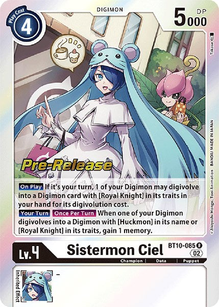 Sistermon Ciel [BT10-085] [Xros Encounter Pre-Release Cards] | Devastation Store