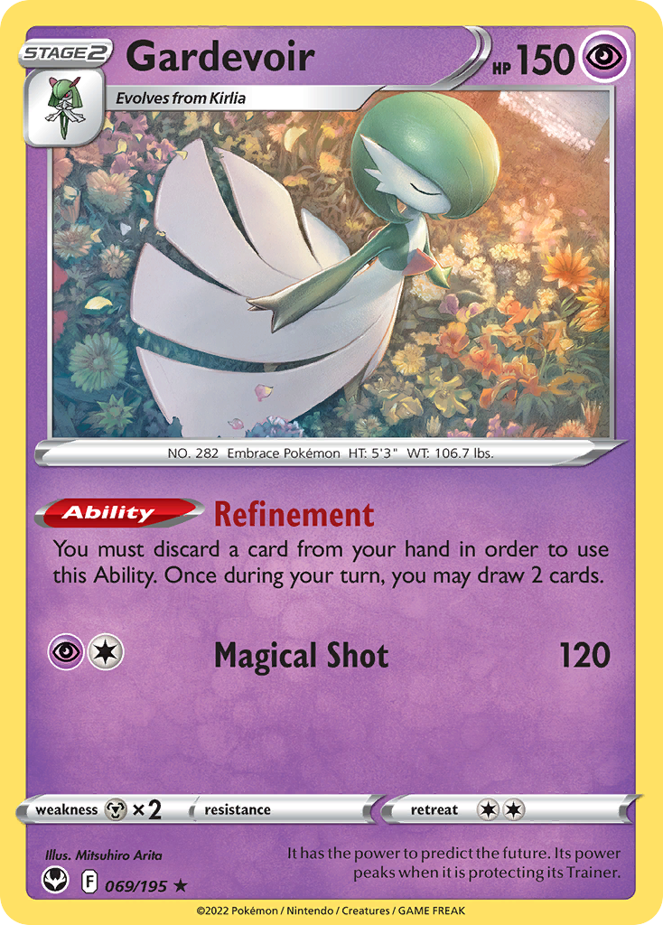 Gardevoir (069/195) (Theme Deck Exclusive) [Sword & Shield: Silver Tempest] | Devastation Store