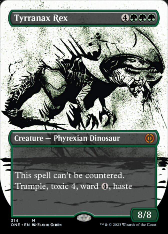 Tyrranax Rex (Borderless Ichor) [Phyrexia: All Will Be One] | Devastation Store