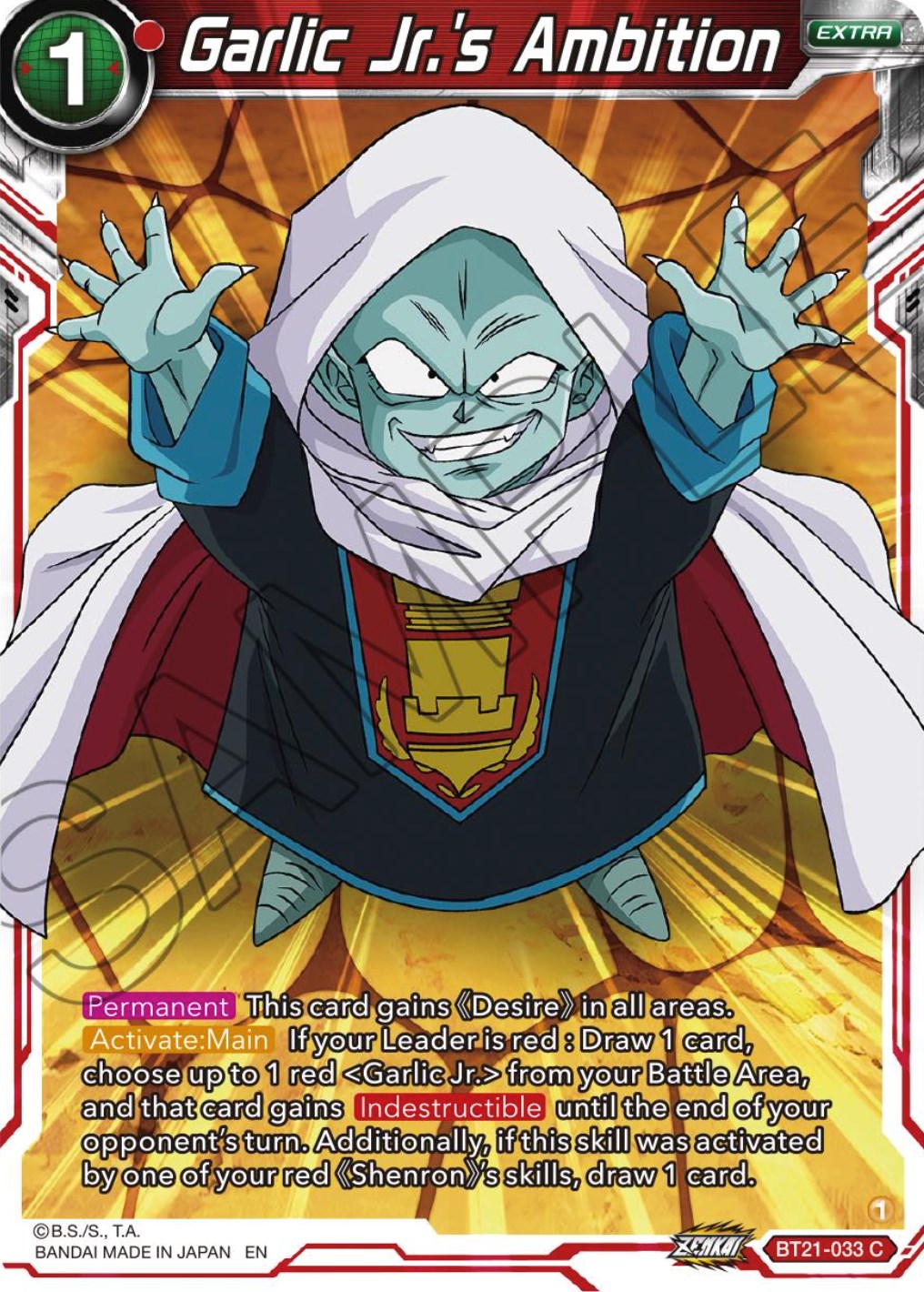 Garlic Jr.'s Ambition (BT21-033) [Wild Resurgence] | Devastation Store