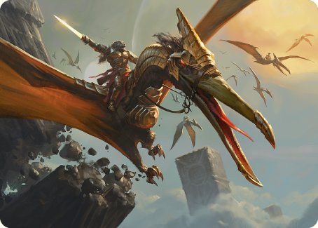 Skyhunter Strike Force Art Card [Phyrexia: All Will Be One Art Series] | Devastation Store