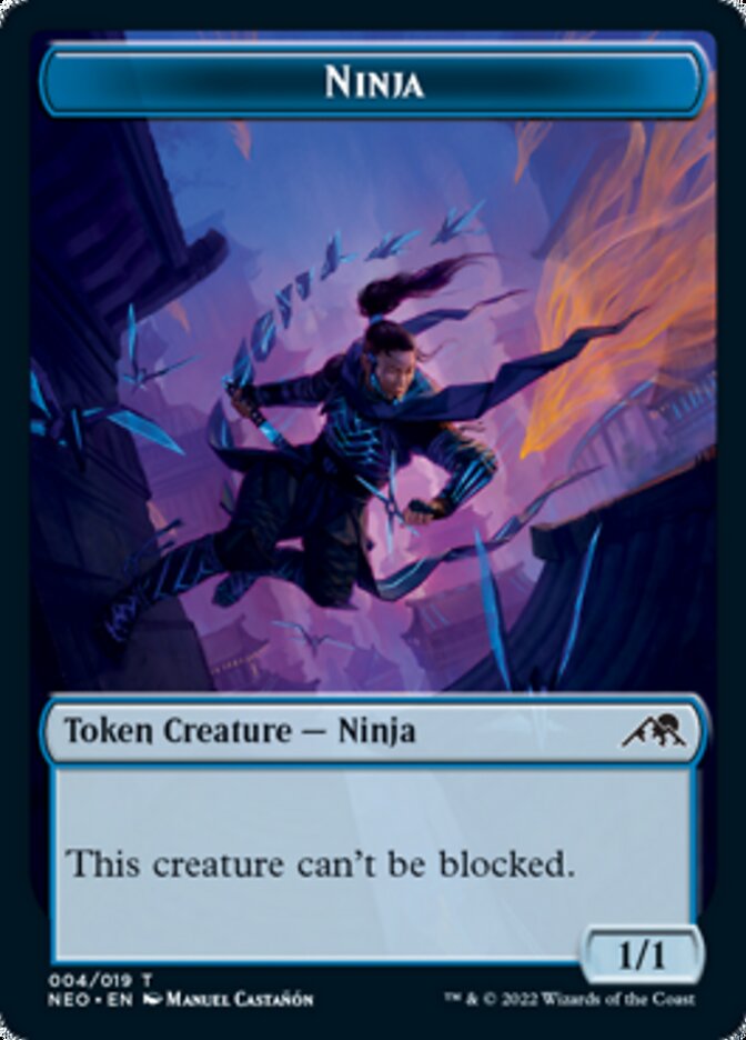 Ninja Token [Kamigawa: Neon Dynasty Tokens] | Devastation Store