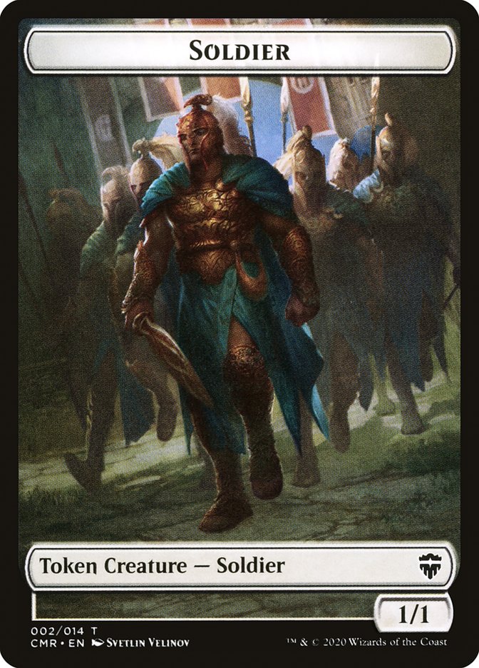 Soldier Token // The Monarch Token [Commander Legends Tokens] | Devastation Store