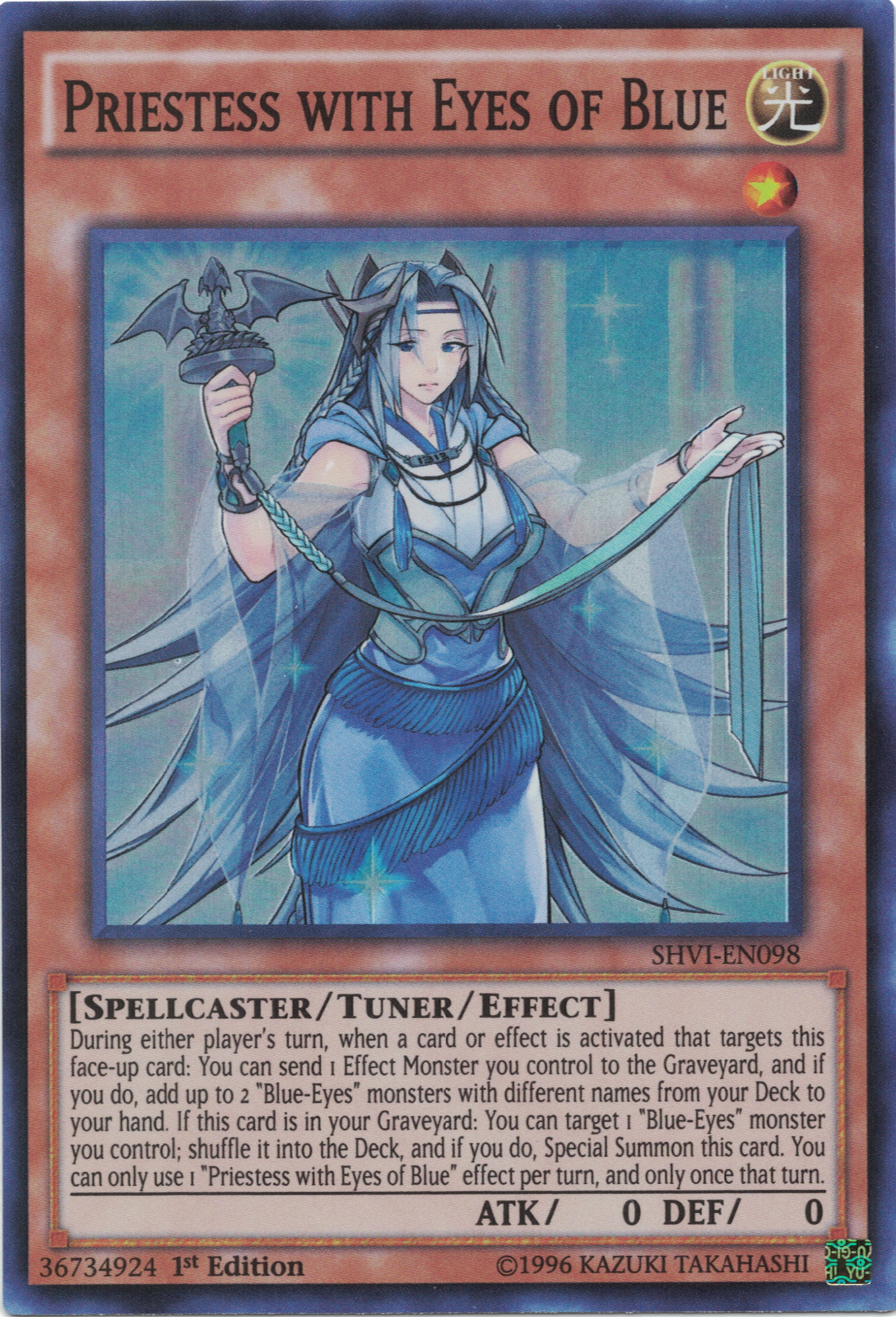 Priestess with Eyes of Blue [SHVI-EN098] Super Rare | Devastation Store
