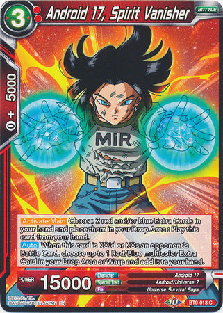 Android 17, Spirit Vanisher [BT9-013] | Devastation Store