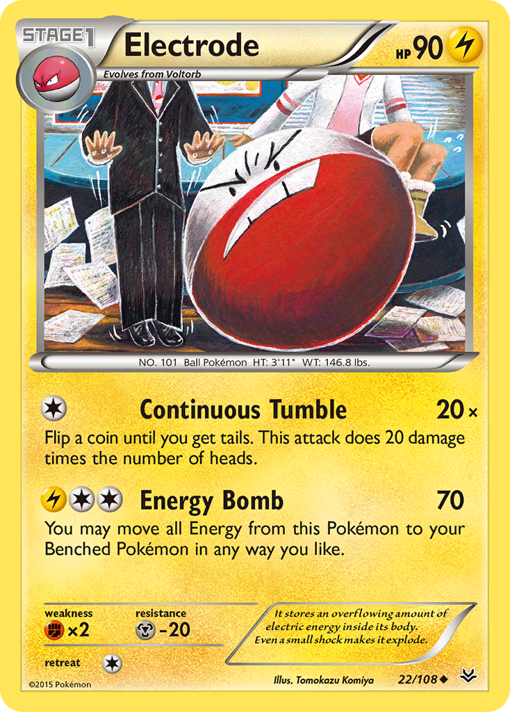 Electrode (22/108) [XY: Roaring Skies] | Devastation Store