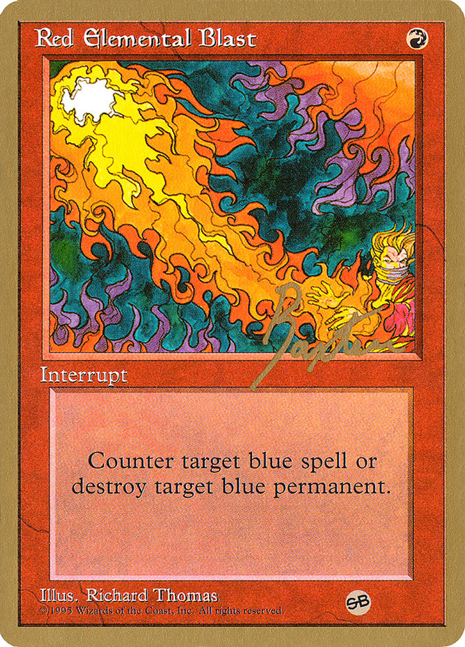 Red Elemental Blast (George Baxter) (SB) [Pro Tour Collector Set] | Devastation Store