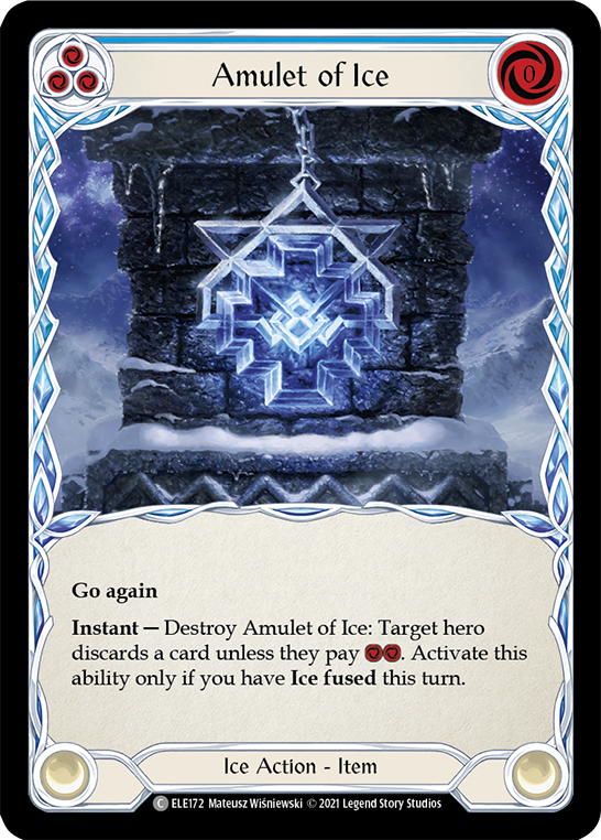 Amulet of Ice [ELE172] (Tales of Aria)  1st Edition Rainbow Foil | Devastation Store