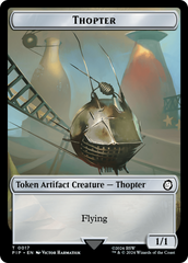 Food (0012) // Thopter Double-Sided Token [Fallout Tokens] | Devastation Store