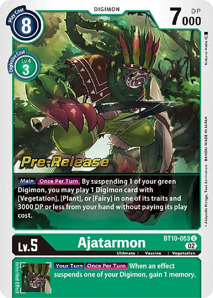 Ajatarmon [BT10-053] [Xros Encounter Pre-Release Cards] | Devastation Store