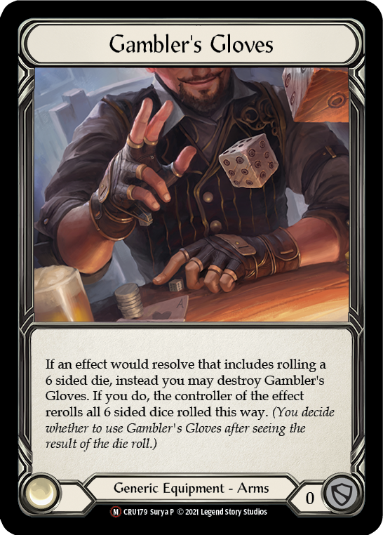 Gambler's Gloves [U-CRU179] (Crucible of War Unlimited)  Unlimited Normal | Devastation Store