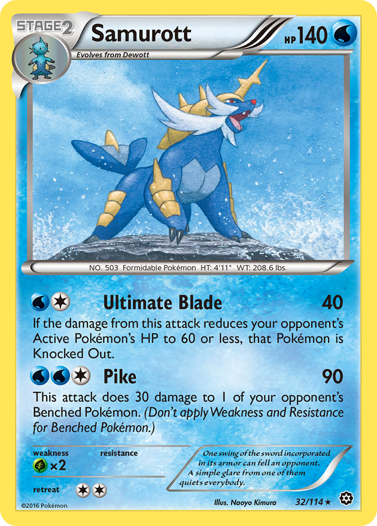 Samurott (32/114) [XY: Steam Siege] | Devastation Store